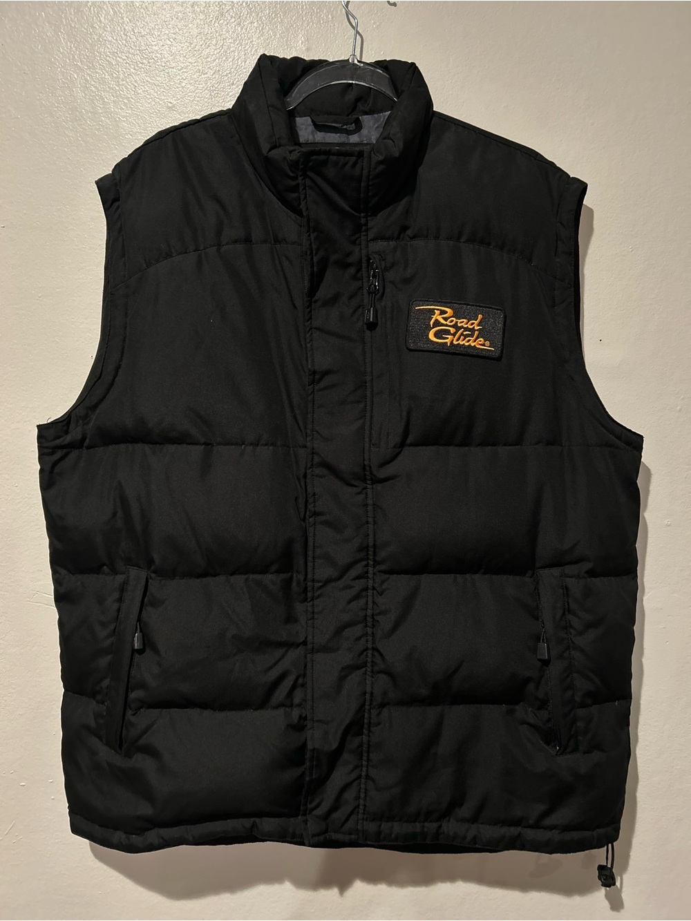 Rare North End All Climate Wear Mens down Blend puffer vest Size Large moto EUC